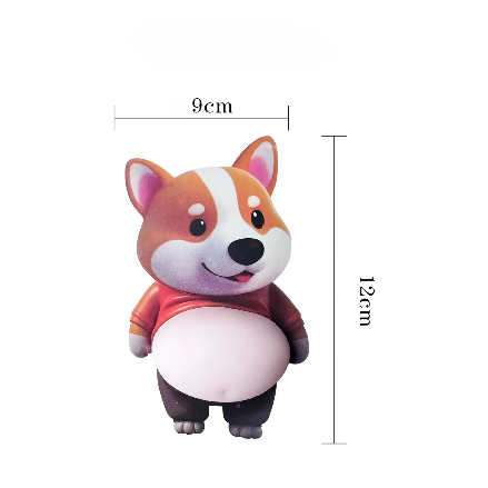 Chubby Shiba Silicone Sticker Protector