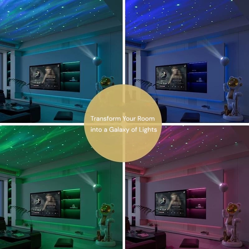 Galaxy Projector Astronaut Bear