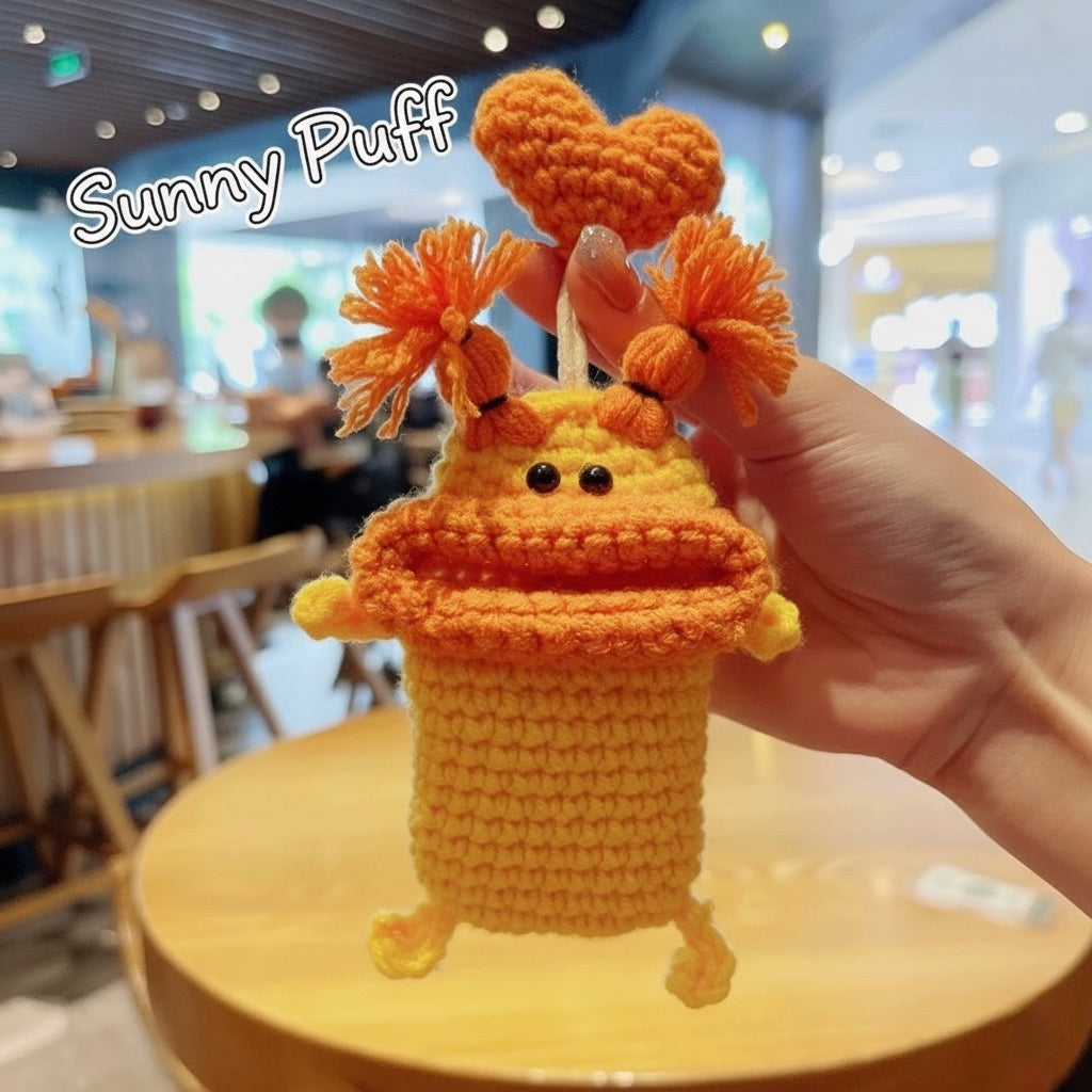 Knitted car key cover
