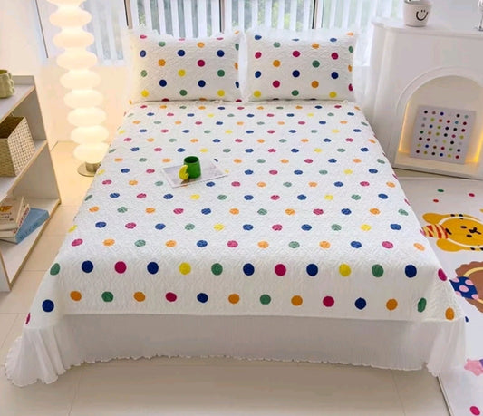 Fairy-style pure quilted non-slip cotton bedspread 🌸
100% cotton bed skirt with a princess vibe, trendy lace, and a fresh, chic look.